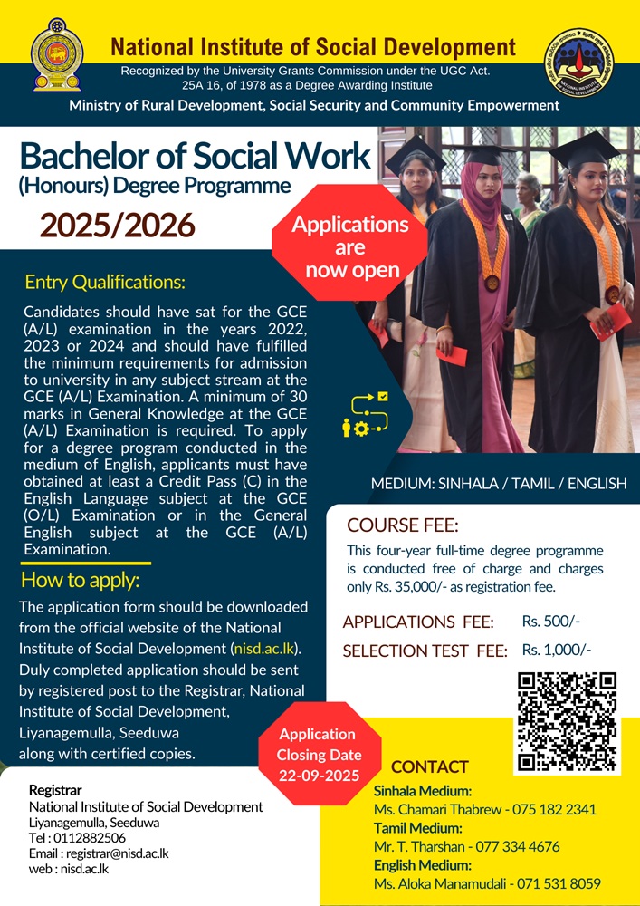 Bachelor of Social Work 2025/26